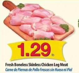Food 4 Less Ad Fresh Boneless Chicken Leg Meat $1.29