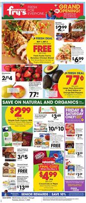 Frys Weekly Ad Organic Deals Jan 1 7 2020