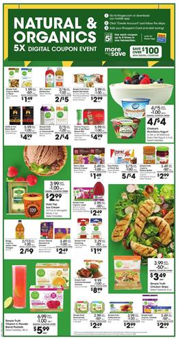 Kroger Organic Foods 5x Digital Coupons Jan 15 - 21, 2020