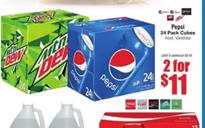 Marcs Ad Pepsi 24-Pack Cubes 2 for $11