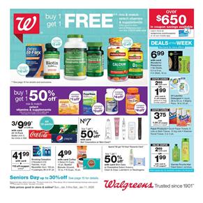 Walgreens Weekly Ad Grocery Jan 5 - 11, 2020