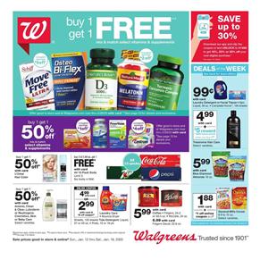 Walgreens Weekly Ad Vitamins Jan 12 - 18, 2020