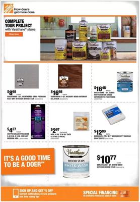 Home Depot Ad Wood Products Feb 20 - 27, 2020