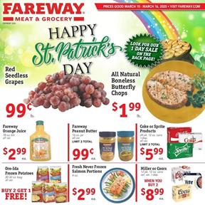 Fareway Ad St. Patricks Day Sale Mar 10 16 2020