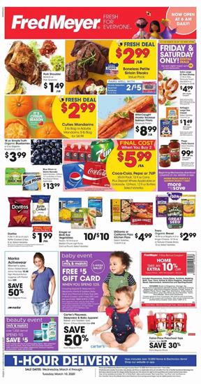 Fred Meyer Ad Digital Coupons Mar 4 10 2020
