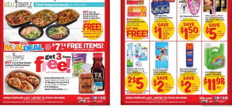 HEB Weekly Ad Sale May 13 19 2020 2