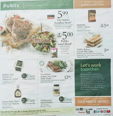 Publix Weekly Ad Preview May 13 19 2020