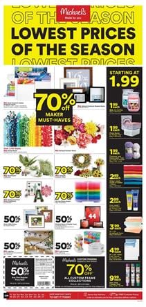Essentials of Craft From Michaels Ad June 2020