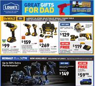 Lowe's Weekly Ad Father's Day