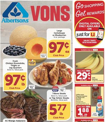 Vons Weekly Ad Preview Aug 12 18 2020