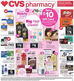 CVS Weekly Ad Sep 13 19 2020 cover