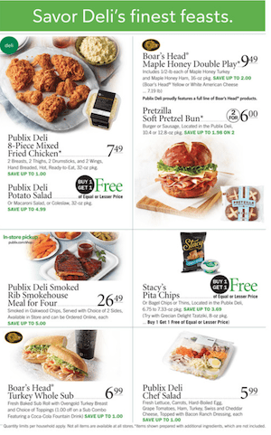 Publix Weekly Ad Sep 2 8 2020 Subs and Deli Products