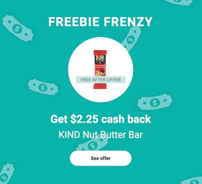iBotta Freebie Deal; Get 2.25 on KIND Nut Butter Bar