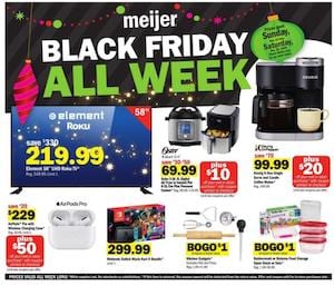 Meijer Black Friday Ad Nov 22 - 28, 2020