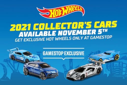 Gamestop Hot Wheels 2021 Collector's Cars