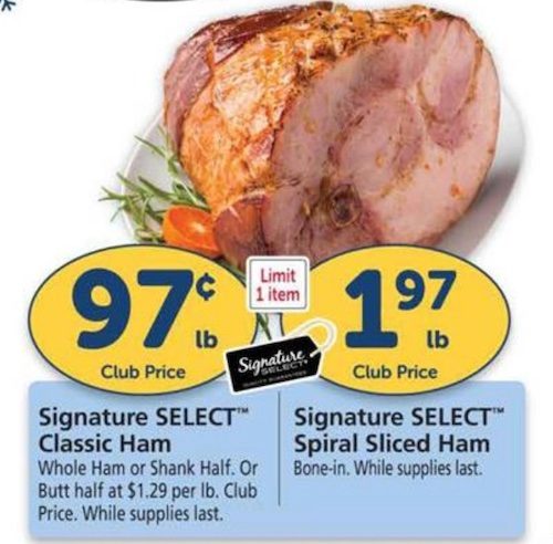 Safeway Classic Ham Christmas Deal 2020
