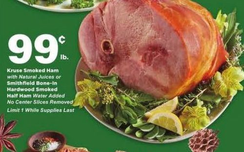 Stater Bros Smoked Ham Christmas Deal