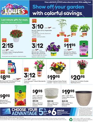Lowe's Weekly Ad May 6 - 19, 2021