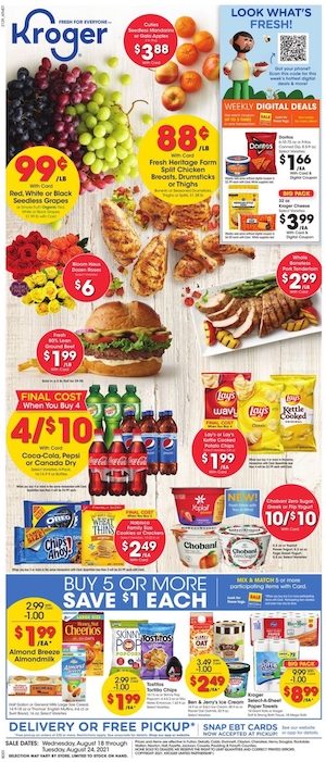 Kroger Weekly Ad Aug 18 - 24, 2021