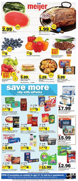 Meijer Weekly Ad Aug 15 - 21, 2021