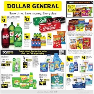 Dollar General Ad Oct 3 - 9, 2021
