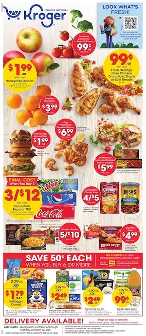 Kroger Weekly Ad Oct 6 - 12, 2021