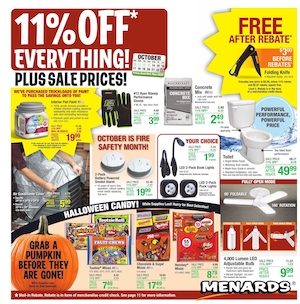 Menards Weekly Ad Oct 14 - 23, 2021
