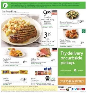 Publix Weekly Ad Oct 6 - 12, 2021
