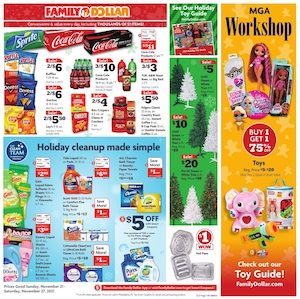Family Dollar Ad Nov 21 - 27, 2021Family Dollar Ad Nov 21 - 27, 2021