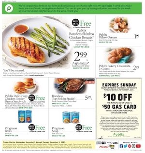 Publix Weekly Ad Nov 3 - 9, 2021