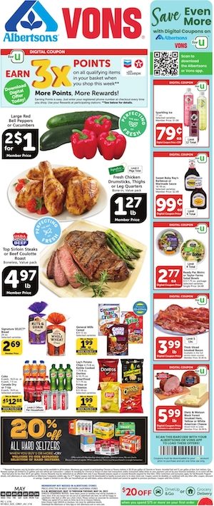 Vons Weekly Ad May 18 - 24, 2022