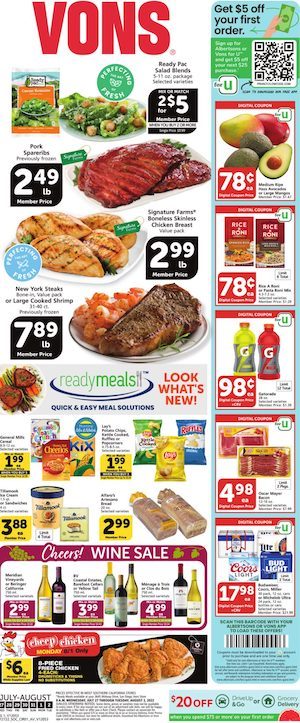 Vons Weekly Ad Jul 27 - Aug 2, 2022