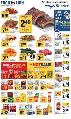 Food Lion Weekly Ad Aug 10 - 16, 2022