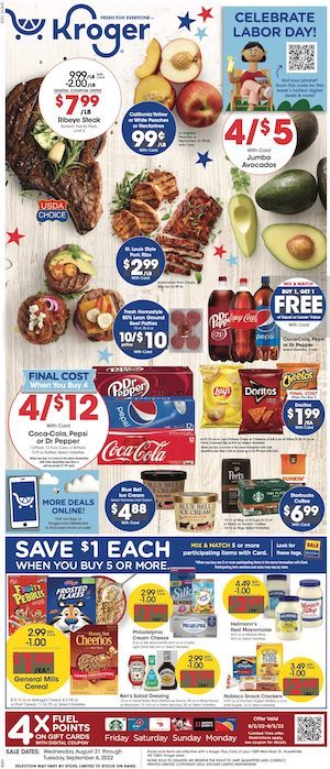Kroger Weekly Ad Aug 31 - Sep 6, 2022