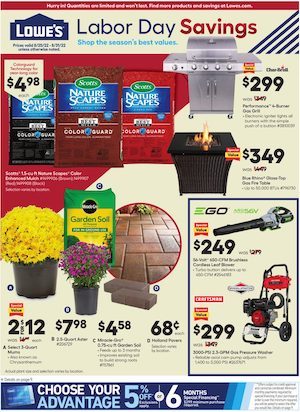 Lowe's Weekly Ad Aug 25 - 31, 2022