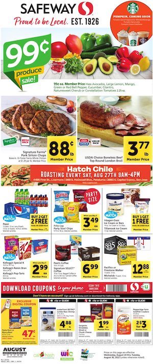Safeway Weekly Ad Aug 24 - 30, 2022