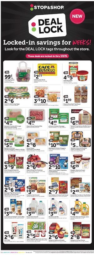 Stop & Shop Deal Lock Ad Aug 26 - Oct 6 2022