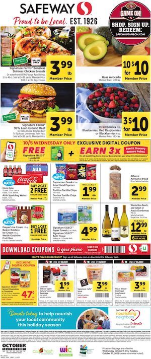 Safeway Weekly Ad Oct 5 - 11, 2022