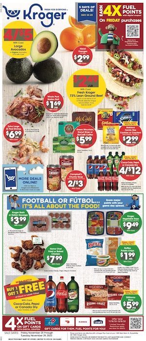 Kroger Weekly Ad Nov 25 - 29, 2022