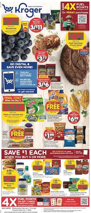 Kroger Weekly Ad Sale Feb 1 - 7, 2023