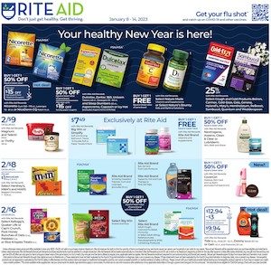 Rite Aid Weekly Ad Jan 8 - 14- 2023