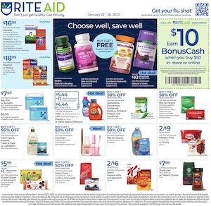 Rite Aid Weekly Ad Sale Jan 22 - 28, 2023