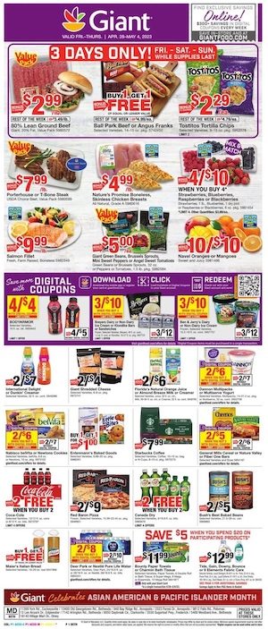 Giant Weekly Ad Deals Apr 28 - May 4, 2023