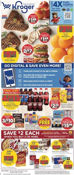 Kroger Weekly Ad Deals Apr 26 - May 2, 2023