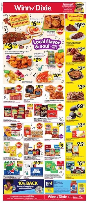 Winn Dixie Weekly Ad Deals Apr 19 - 25, 2023