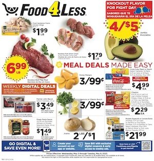 Food 4 Less Ad Deals May 3 - 9, 2023