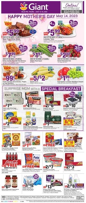Giant Weekly Ad Mother's Day Deals May 14 - 20, 2023