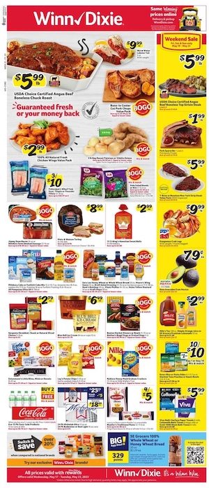 Winn Dixie Ad $5 Coupon May 17 - 23, 2023