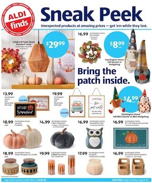 ALDI Fall Sale Sneak Peek Aug 20 - 26, 2023