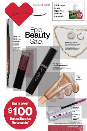 CVS Epic Beauty Sale Sep 10 - 16, 2023